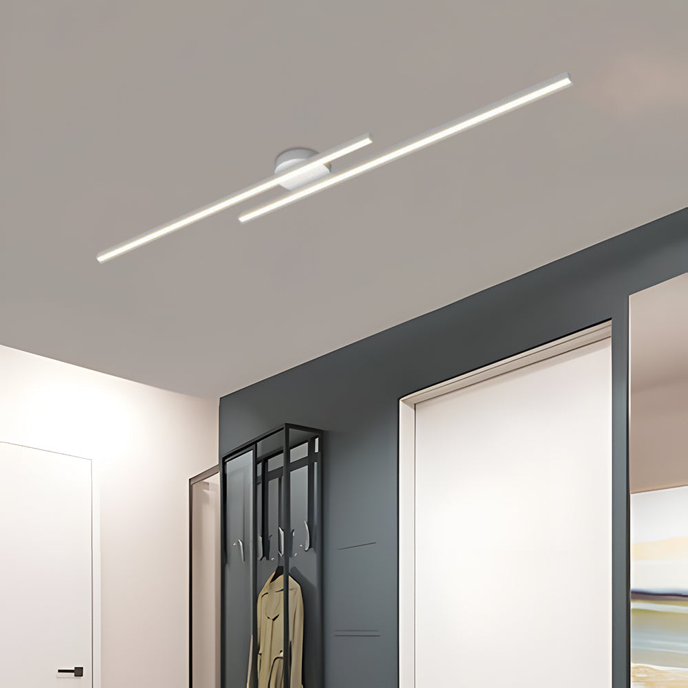 Slank Aluminium LED Plafondlicht Semi-Flush Mount voor Moderne Interieurs - Warm Wit 18W 9