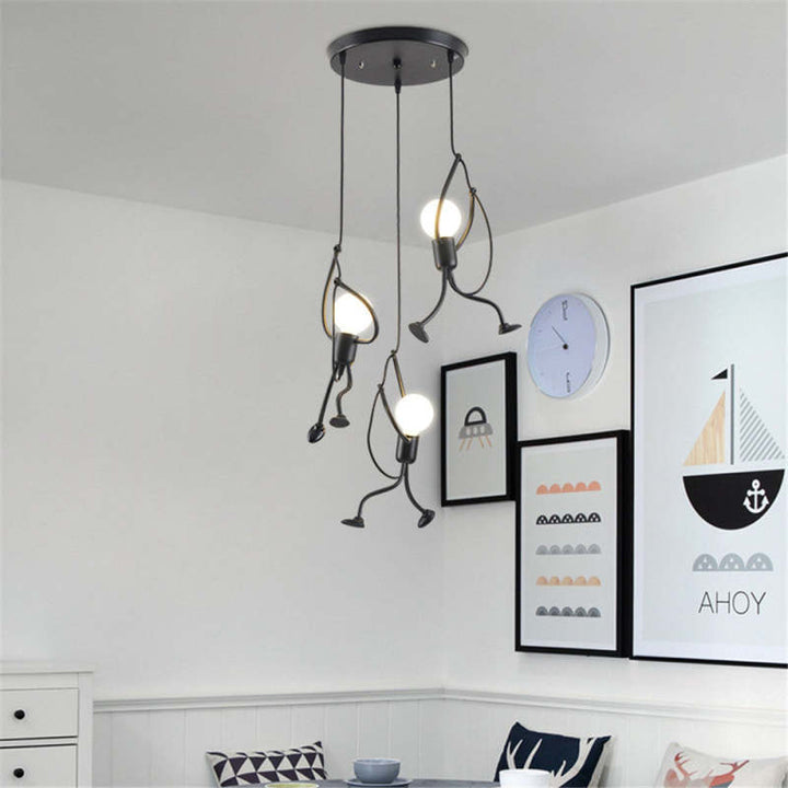 Speelse Hanglamp met Warm Licht voor Woonkamer en Slaapkamer Decor 2