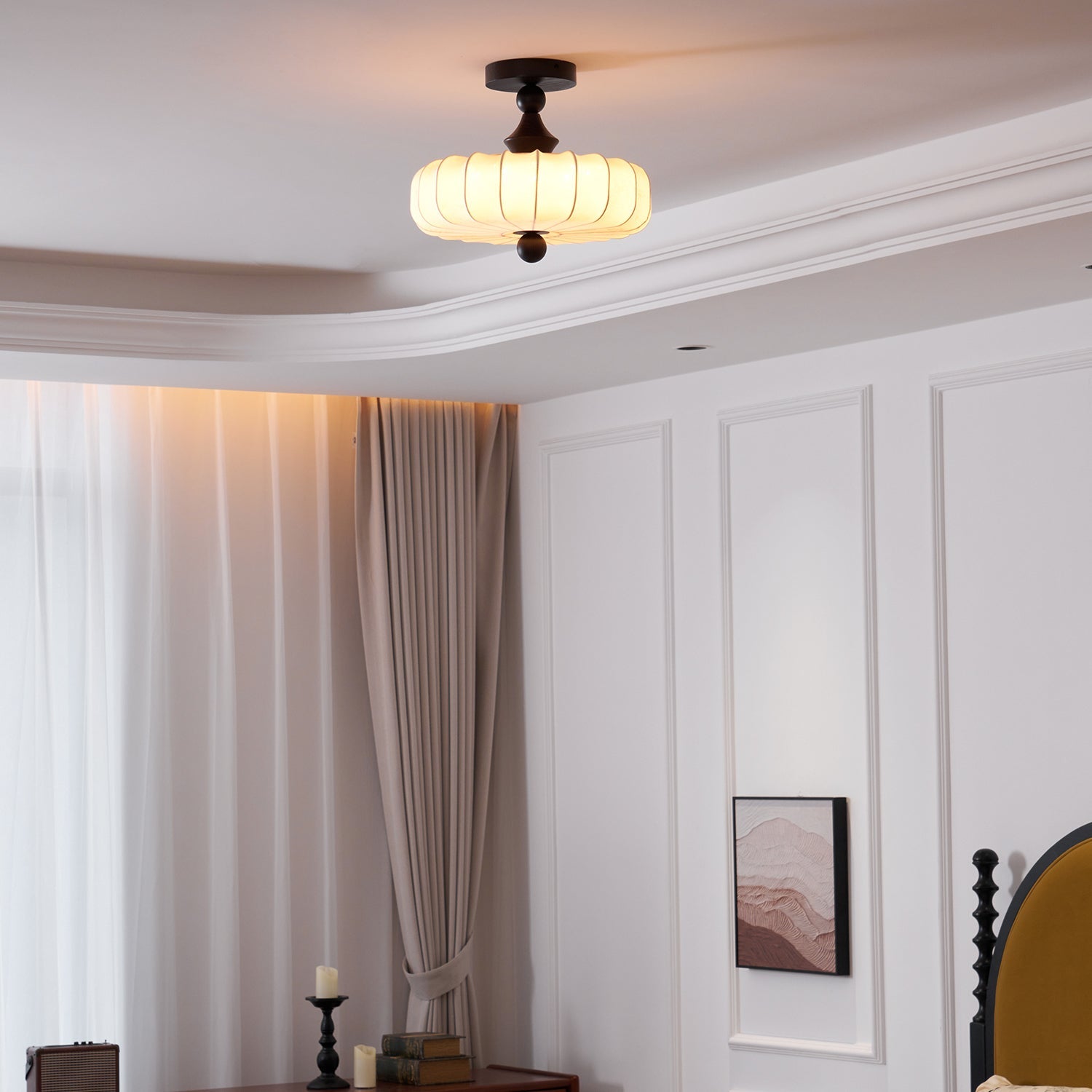 Stijlvolle Plafondlamp Anela met Patroon – LED Plafonniere voor Slaapkamer en Binnengebruik 6