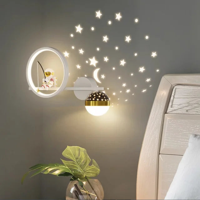 Stijlvolle Wandlamp voor Kinderkamer met Warm Licht – Kindvriendelijke Muurlamp voor Speelse Verlichting 0