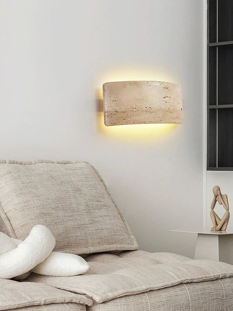 Travertijn Steen Wandlamp IP65 – Dimbare Muurlamp voor Binnen en Buiten Verlichting 3