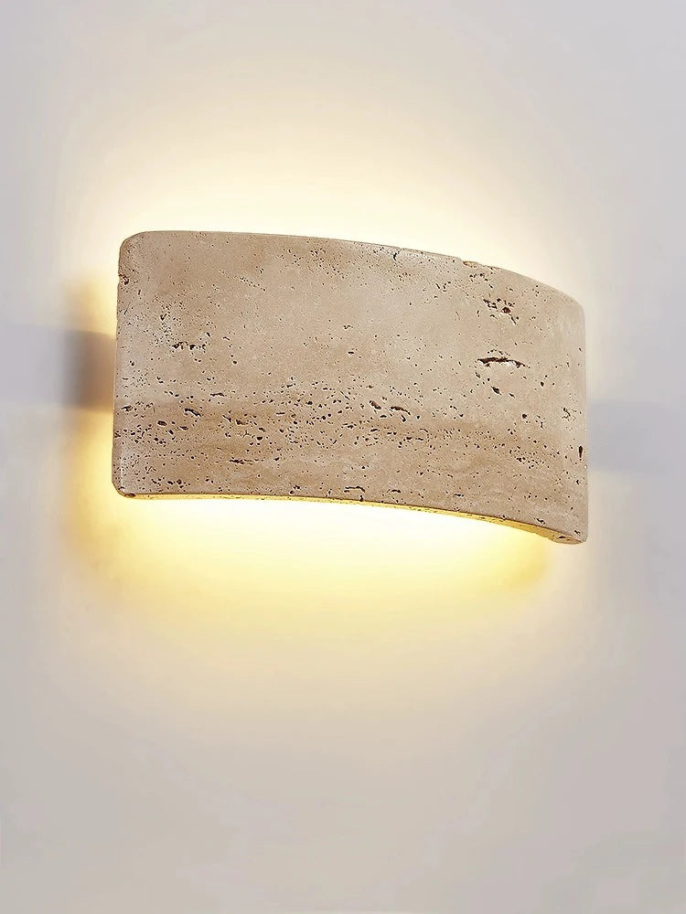 Travertijn Steen Wandlamp IP65 – Dimbare Muurlamp voor Binnen en Buiten Verlichting 5