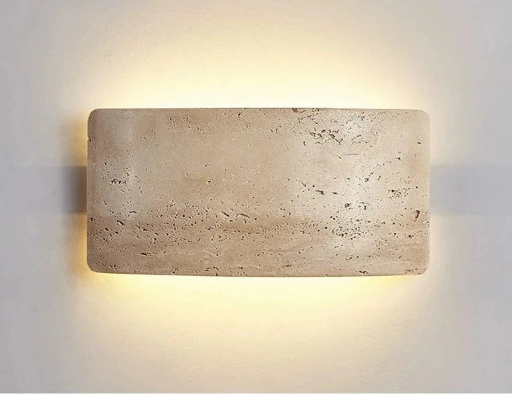Travertijn Steen Wandlamp IP65 – Dimbare Muurlamp voor Binnen en Buiten Verlichting 7