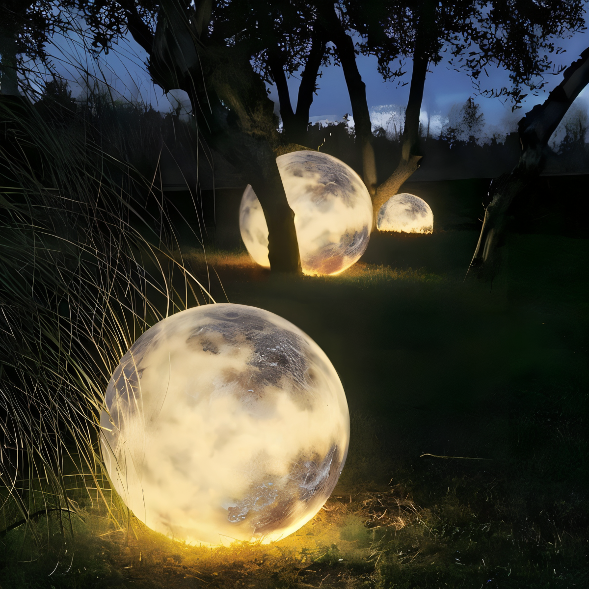 Tuinverlichting met Maanontwerp en Efficiënte Solar LED Technologie 0