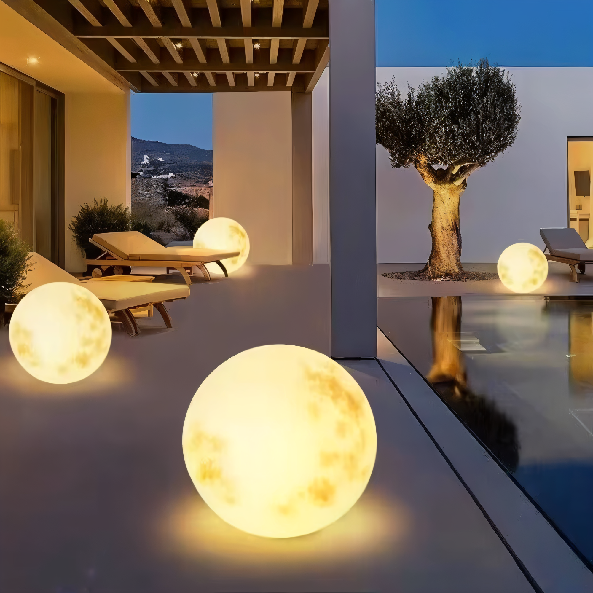 Tuinverlichting met Maanontwerp en Efficiënte Solar LED Technologie 1