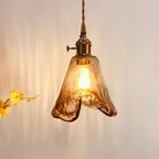 Vintage Hanglamp van Messing en Glas voor Woonkamer, Eetkamer of Slaapkamer – Stijlvolle Binnenverlichting 6