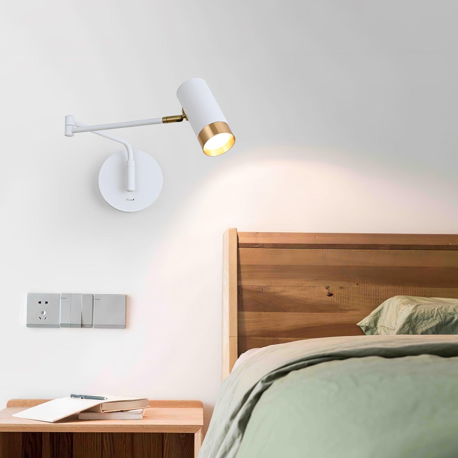 Vintage Wandlamp Zwart met Verstelbare Arm en E27 Fitting – Metaal en LED Voor Binnen 4