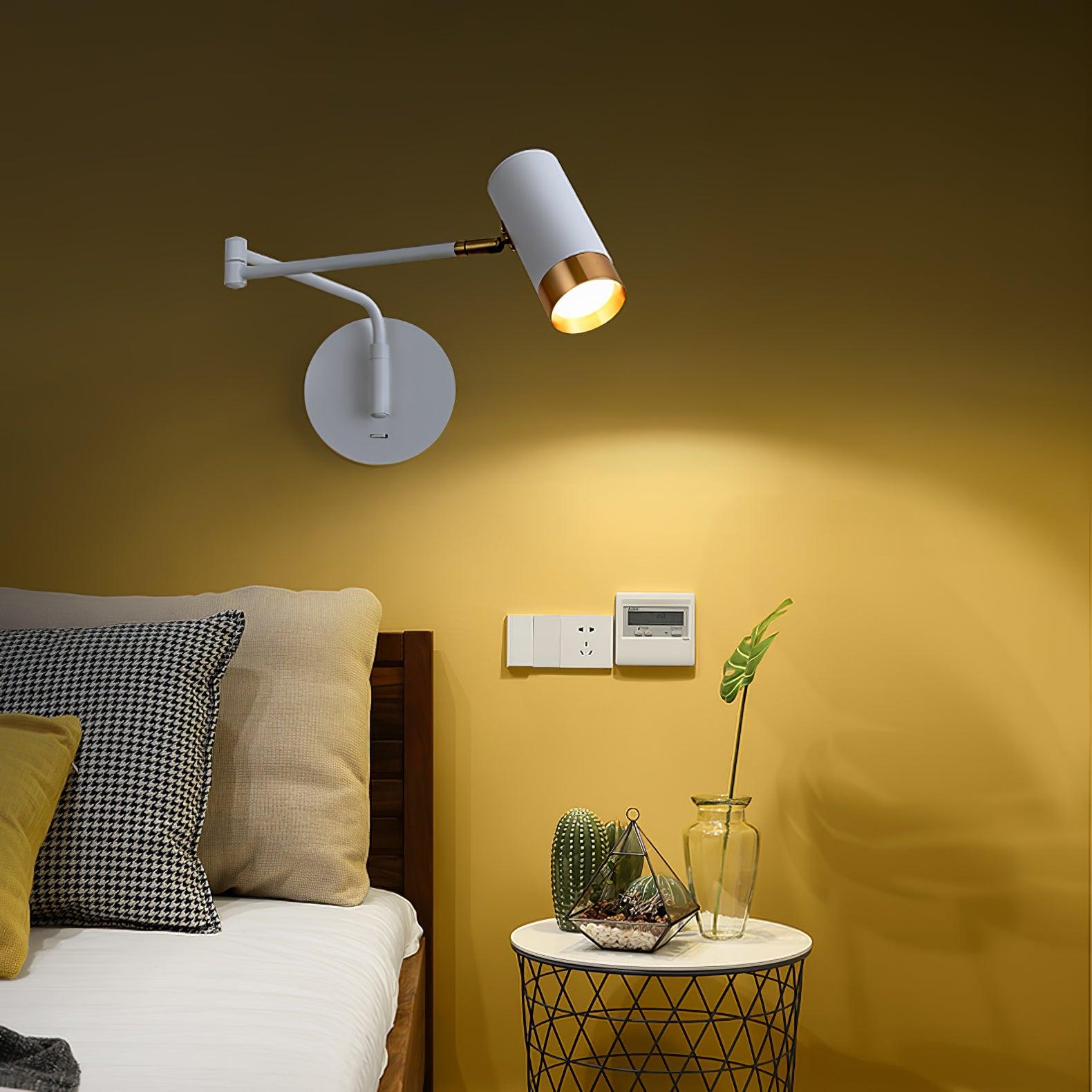 Vintage Wandlamp Zwart met Verstelbare Arm en E27 Fitting – Metaal en LED Voor Binnen 5