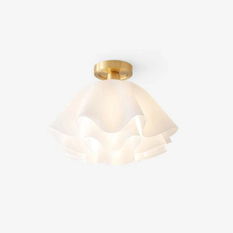 Vintage Witte Plafondlamp Bloem Design – Elegante Plafonniere voor Slaapkamer en Woonkamer 0