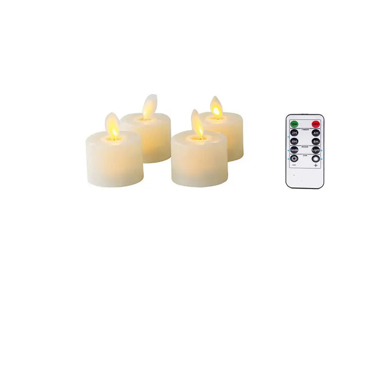 Vlamvrij LED Licht met Afstandsbediening en Fladderend Effect – Ideaal voor Woningdecoratie 0