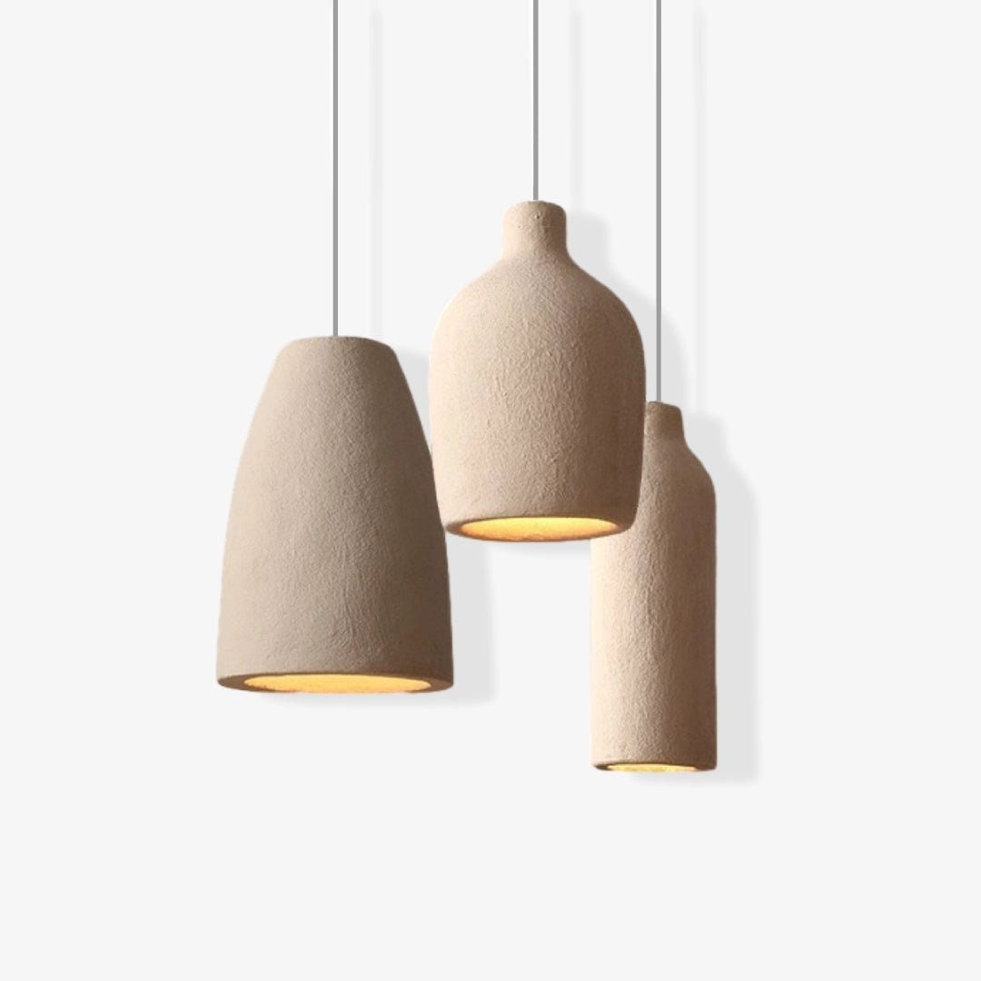 Wabi Sabi Hanglamp in Wijnflesvorm voor Woonkamer, Eetkamer en Slaapkamer – Stijlvolle Binnenverlichting 1
