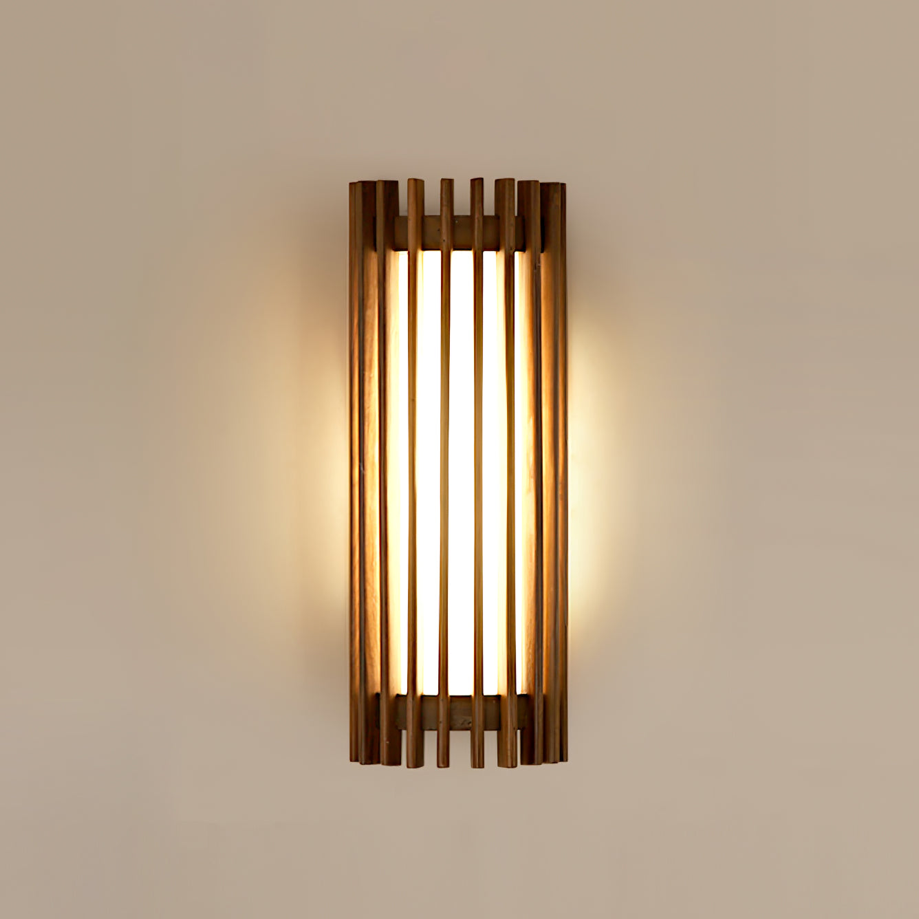 Walnoot Wandlamp met Geïntegreerde LED en Warm Witte Verlichting voor Binnen - Elegante Muurlamp 3