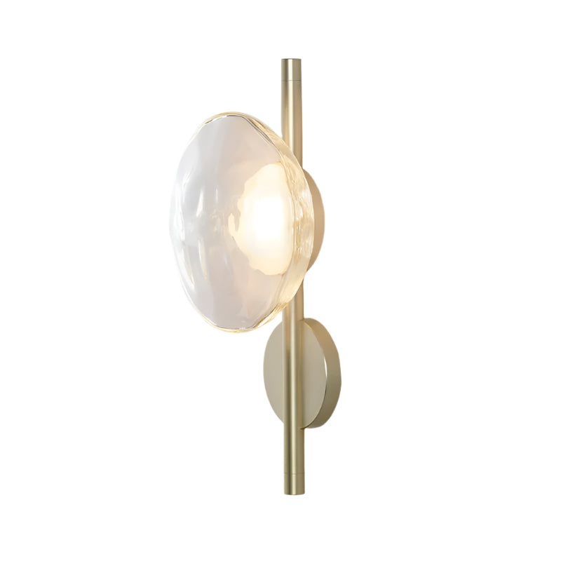 Wandlamp Zwart met Golvend Glasontwerp en Geïntegreerde LED Verlichting 21