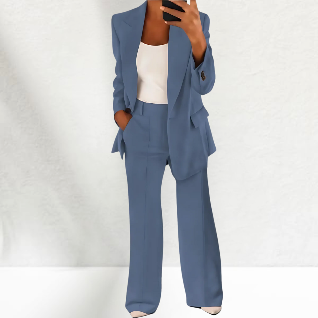 Dames Casual Chic Tweedelig Pak Auralie