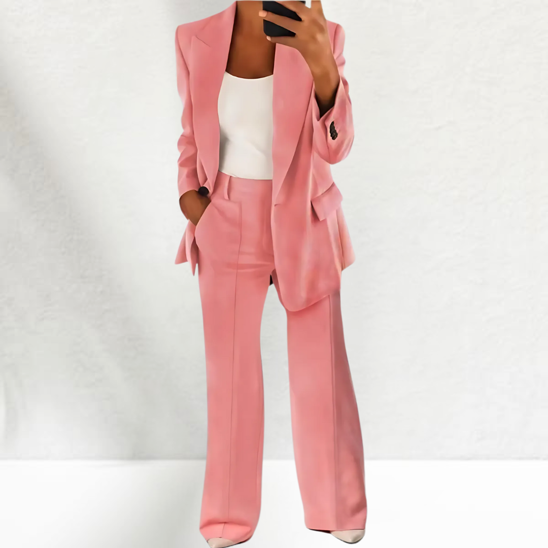 Dames Casual Chic Tweedelig Pak Auralie
