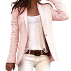 Zwarte Blazer Dames met Lange Mouwen en Elegante Knopen 3