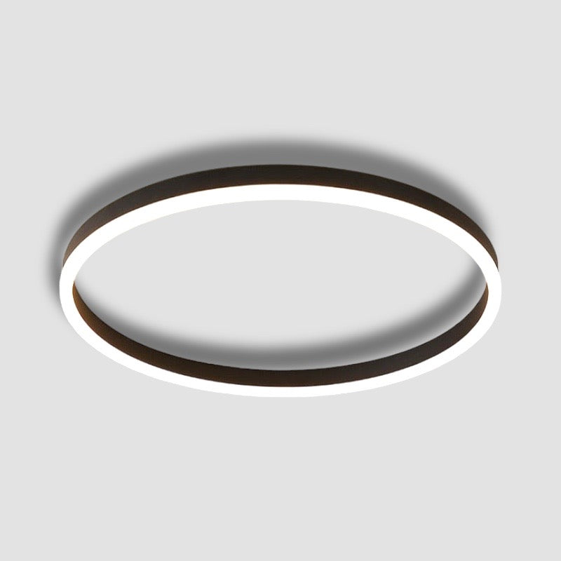 Zwarte LED Plafondlamp Dimbaar – Moderne Ronde Plafondlamp voor Slaapkamer en Woonkamer 1