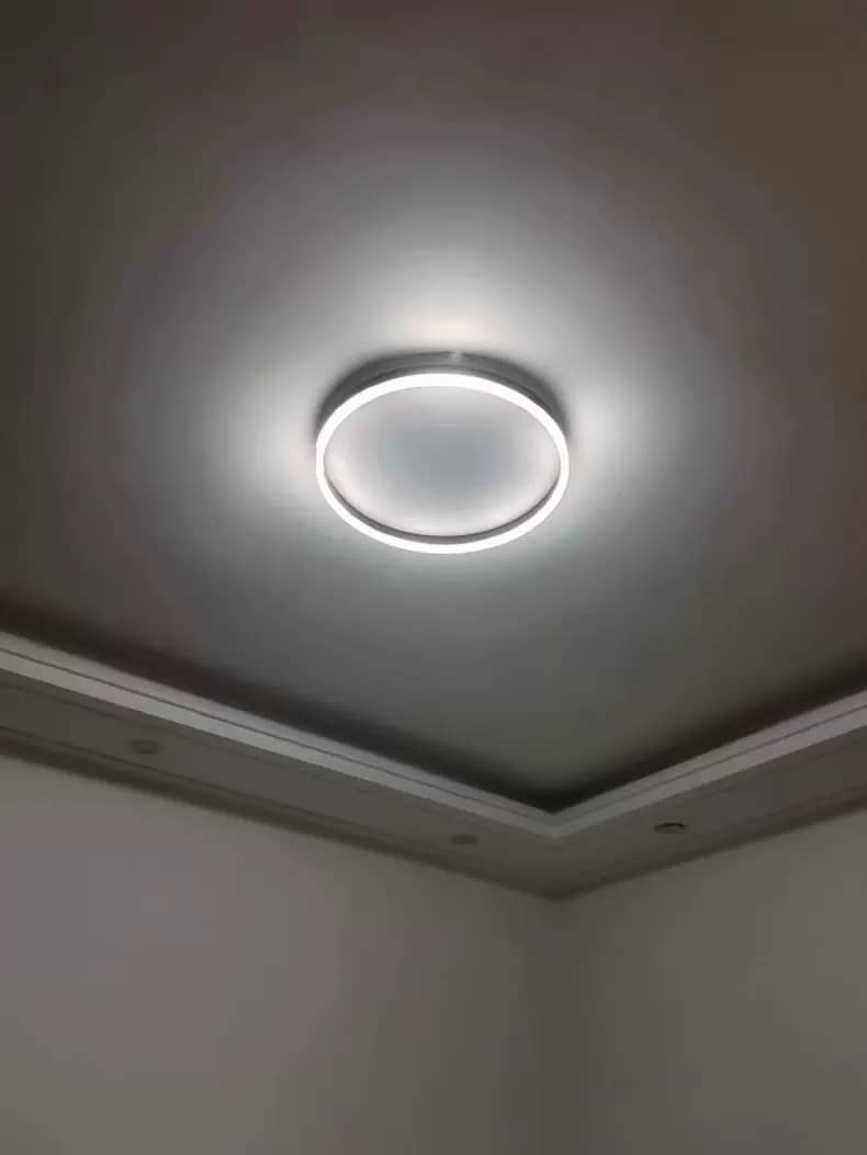 Zwarte LED Plafondlamp Dimbaar – Moderne Ronde Plafondlamp voor Slaapkamer en Woonkamer 5