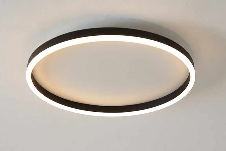 Zwarte LED Plafondlamp Dimbaar – Moderne Ronde Plafondlamp voor Slaapkamer en Woonkamer 7