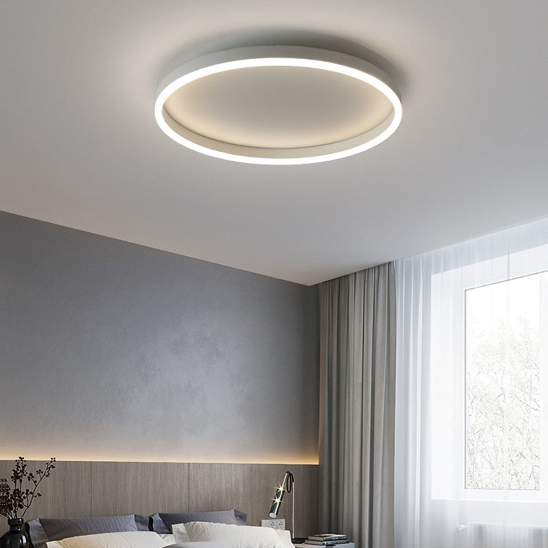 Zwarte LED Plafondlamp Dimbaar – Moderne Ronde Plafondlamp voor Slaapkamer en Woonkamer 9